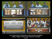 2011 Topps Triple Threads Relic Combos Double Gold #RDC1