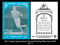 2011-Topps-Gypsy-Queen-Framed-Printing-Plate-Cyan-167