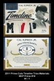 2011 Prime Cuts Timeline Trios Materials MVP Prime #19