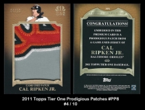 2011 Topps Tier One Prodigious Patches #PP8
