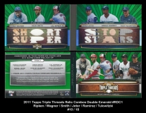2011 Topps Triple Threads Relic Combos Double Emerald #RDC1