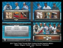 2011 Topps Triple Threads Relic Combos Double Sapphire #RDC1