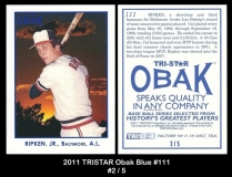 2011 TRISTAR Obak Blue #111