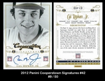 2012 Panini Cooperstown Signatures #42