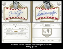 2012 Panini National Treasures Game Ball Signatures Dual #16