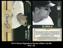 2012 Panini Signature Series Hitters Ink #8