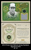 2012 Prime Cuts Retired Jersey Numbers Signatures #10