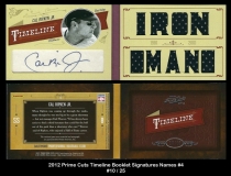 2012 Prime Cuts Timeline Booklets Signatures Names #4