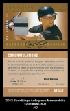 2012 Sportkings Autograph Memorabilia Gold #AMCRJ1