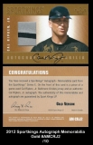 2012 Sportkings Autograph Memorabilia Gold #AMCRJ2