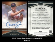 2012 Topps Tier One Autographs #CR