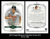 2012 Topps Museum Collection Green #12