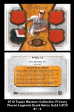 2012 Topps Museum Collection Primary Piece Quad Relics Gold 5 #CR