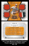 2012 Topps Museum Collection Primary Pieces Legends Quad Relics #CR