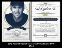 2012 Panini National Treasures Prime Button #110