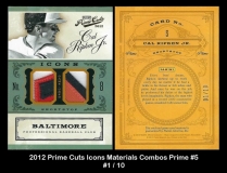 2012 Prime Cuts Icons Materials Combos Prime #5