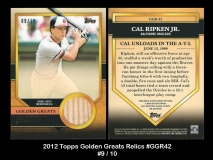 2012 Topps Golden Greats Relics #GGR42