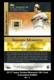 2012 Topps Golden Moments 24K Gold Embedded #GM64