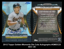 2012 Topps Golden Moments Die Cuts Autographs #GMDC23