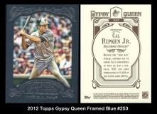 2012 Topps Gypsy Queen Framed Blue #253