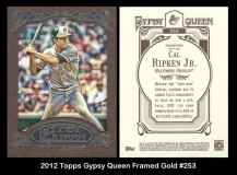 2012 Topps Gypsy Queen Framed Gold #253