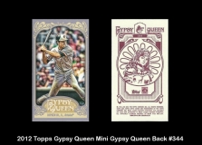 2012 Topps Gypsy Queen Mini Gypsy Queen Back #344
