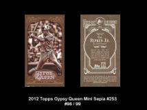 2012 Topps Gypsy Queen Mini Sepia #253
