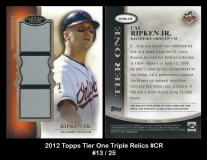 2012 Topps Tier One Triple Relics #CR