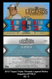 2012 Topps Triple Threads Legend Relics Sapphire #TTRL5