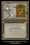 2012 Topps Update Gold Hall of Fame Plaque #HOFCR