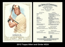 2012 Topps Allen and Ginter #324