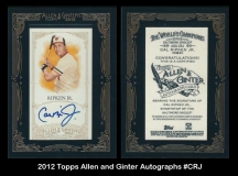 2012 Topps Allen and Ginter Autographs #CRJ