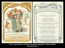 2012 Topps Allen and Ginter Baseball Highlights Cabinets #BH3