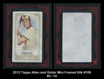 2012 Topps Allen and Ginter Mini Framed Silk #109