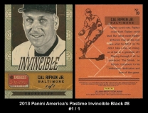 2013 Panini Americas Pastime Invincible Black #8