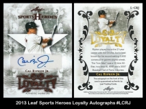 2013 Leaf Sports Heroes Loyalty Autographs #LCRJ