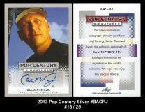2013 Pop Century Silver #BACRJ