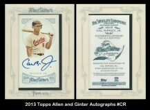 2013 Topps Allen and Ginter Autographs #CR