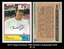 2013 Topps Archives 1983 All-Stars Autographs #CR