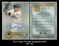2013 Topps Five Star Autographs #CR