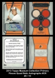 2013 Topps Museum Collection Primary Pieces Quad Relic Autographs #CR