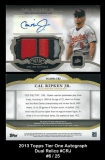 2013 Topps Tier One Autograph Dual Relics #CRJ