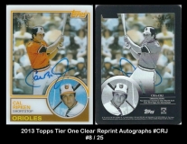 2013 Topps Tier One Clear Reprint Autographs #CRJ