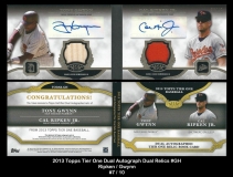 2013 Topps Tier One Dual Autograph Dual Relics #GH