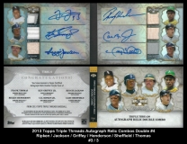 2013 Topps Triple Threads Autograph Relic Combos Double #4