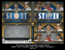 2013 Topps Triple Threads Relic Combos Dual #3