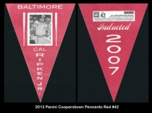 2013 Panini Cooperstown Pennants Red #42