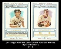 2013 Topps Allen and Ginter Double Rip Cards #RC108