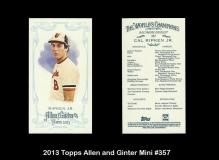 2013 Topps Allen and Ginter Mini #357