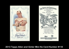 2013 Topps Allen and Ginter Mini No Card Number #118